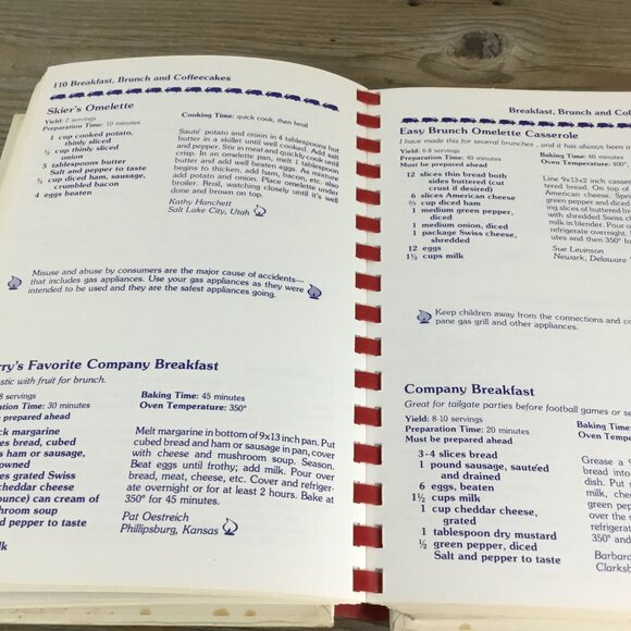 Table Treasures Cookbook Spiral-Bound Vintage NLPGA Recipes Collection 1985 - Picture 9 of 12